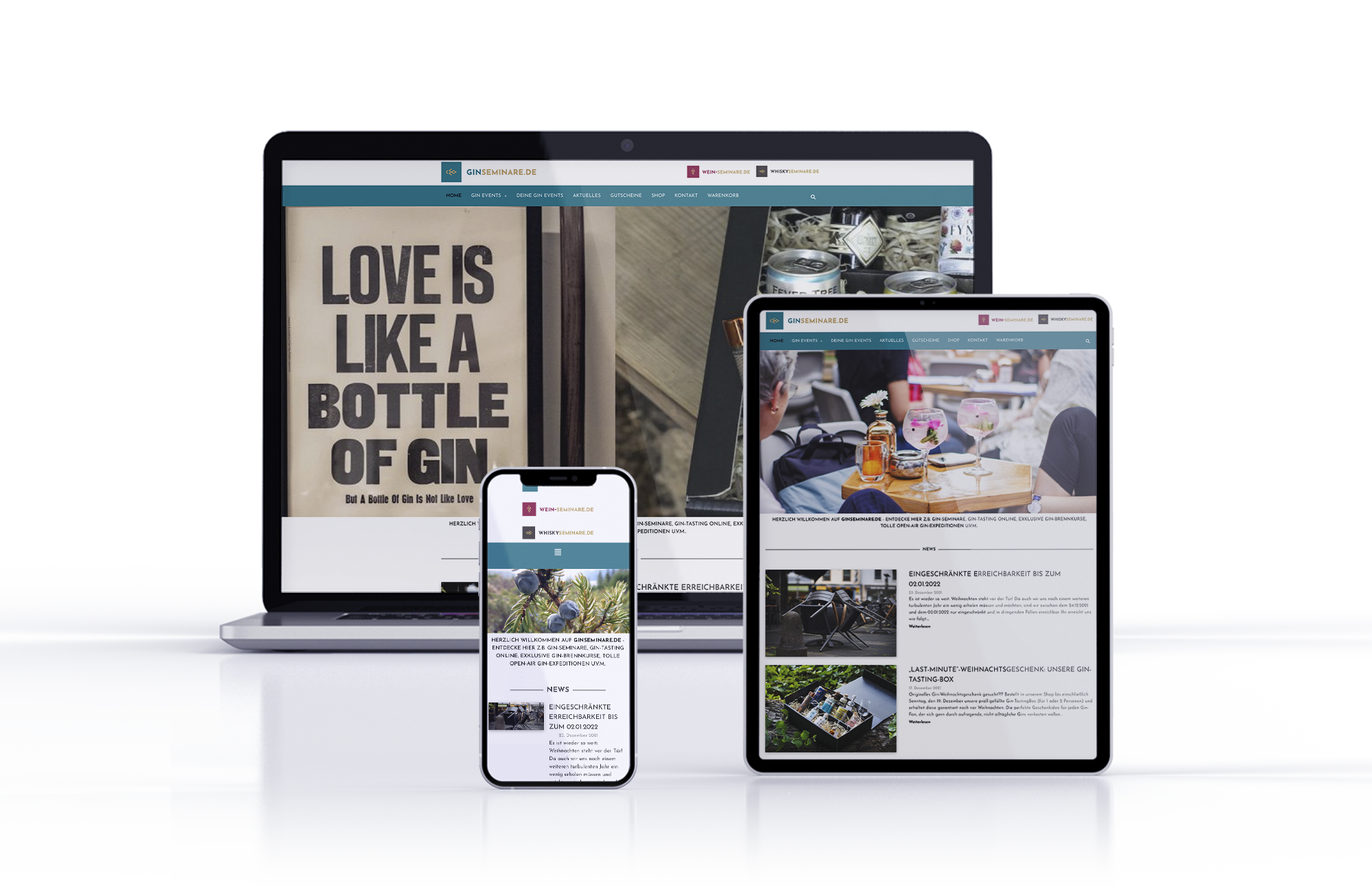 webdesign referenz arbeit whisky ginseminare.de bernig marketing