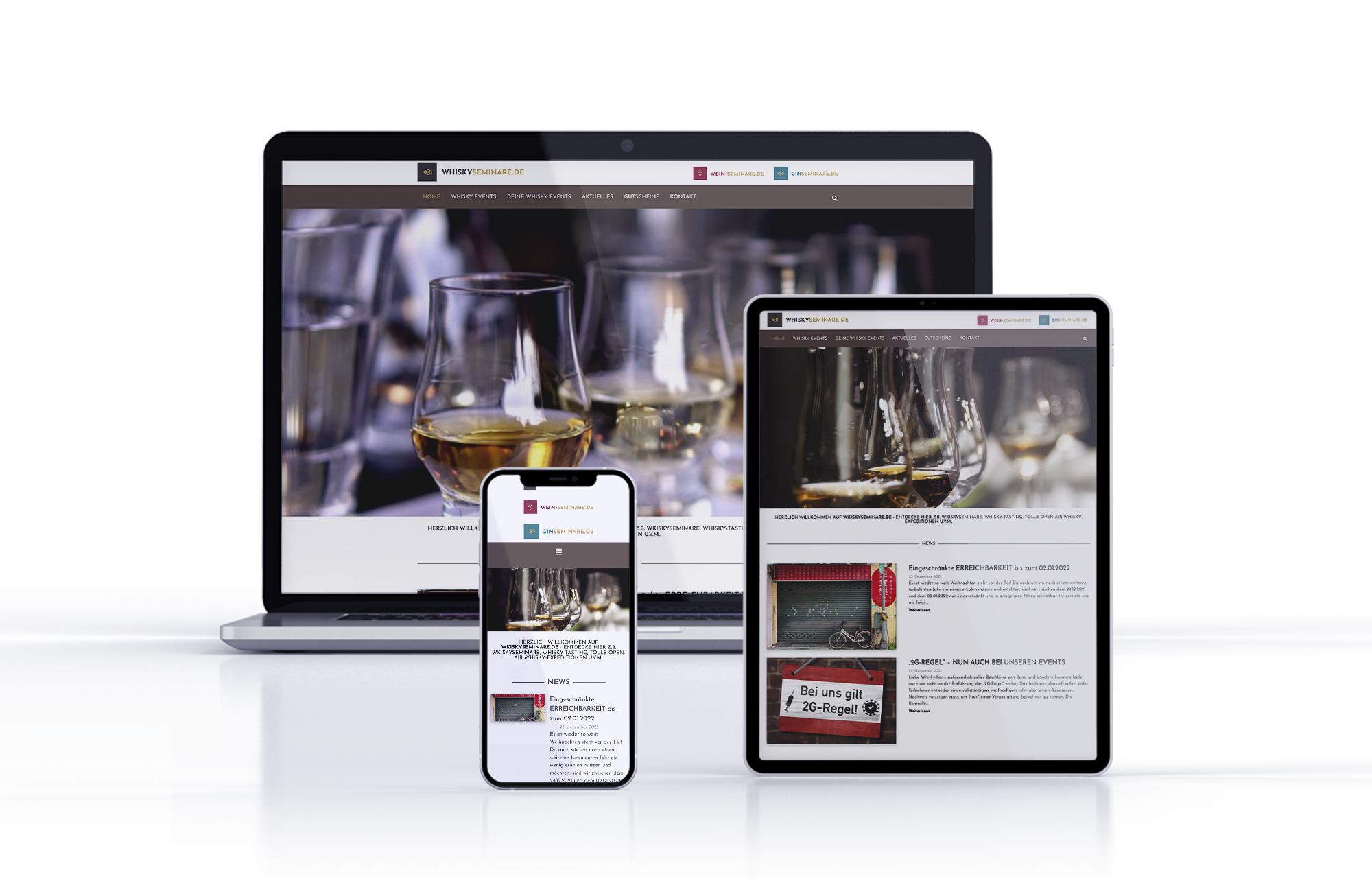 webdesign referenz arbeit whisky ginseminare.de bernig marketing